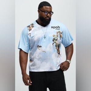 Apoh London Renaissance Blue Short Sleeve Graphic Jersey